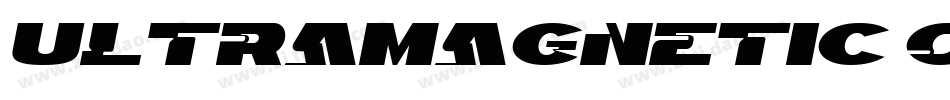 Ultramagnetic Oblique字体转换